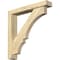 Ekena Millwork Balboa Block Rough Sawn Bracket w/ Offset Brace, Douglas Fir, 4"W x 22"D x 22"H BKT0402X22X22BOA05RDF - alternate 1